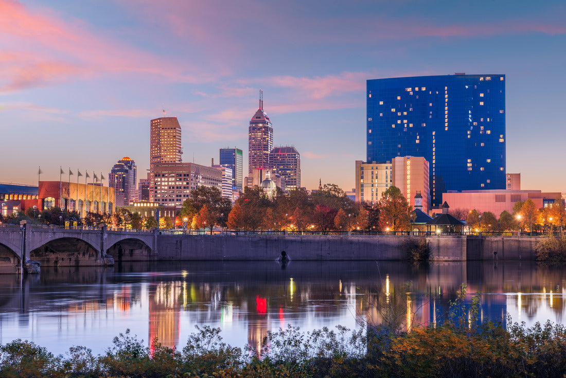 Noah Jigsaw Puzzle Indianapolis, Indiana, USA skyline on the White River at dusk 2000 pieces
