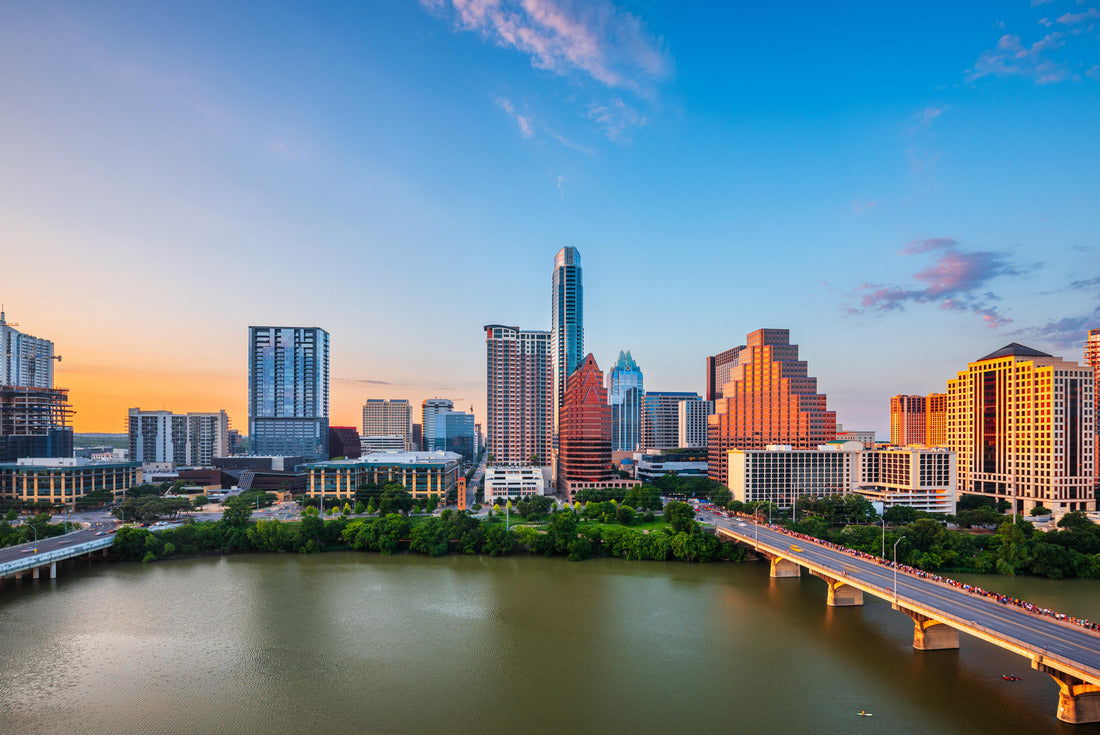 Noah Jigsaw Puzzle Austin, Texas, USA downtown skyline on the Colorado River at dusk 2000 pieces