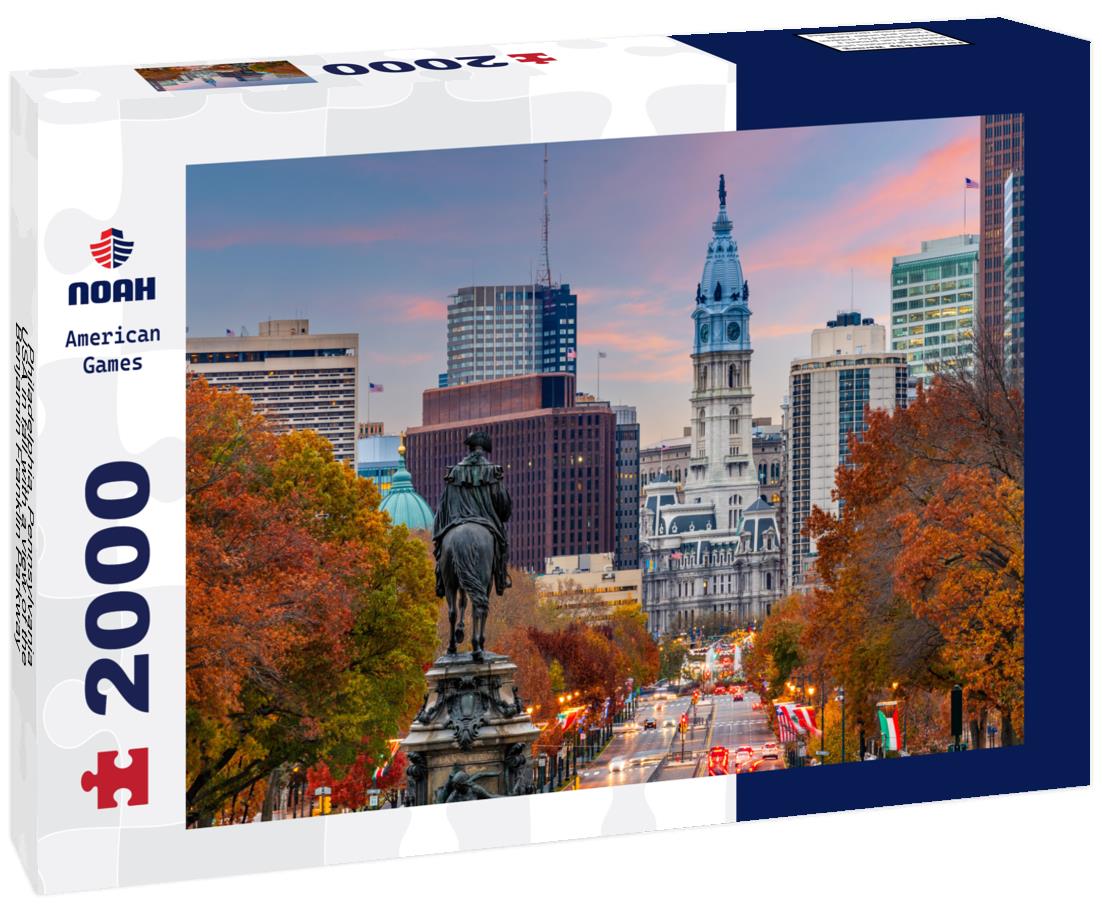 Noah Jigsaw Puzzle Philadelphia, Pennsylvania, USA in fall with a view of the Benjamin Franklin Parkway 2000 pieces