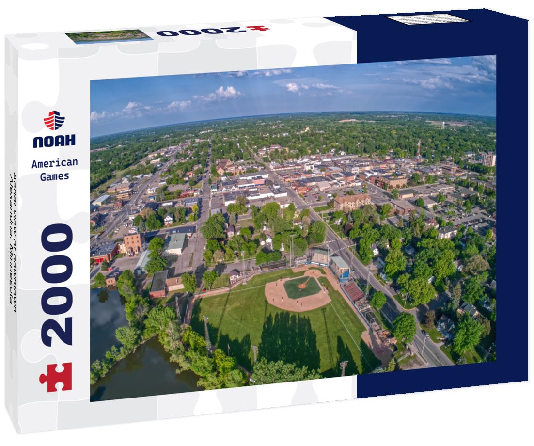 Noah Jigsaw Puzzle Aerial view of downtown Alexandria, Minnesota 2000 pieces