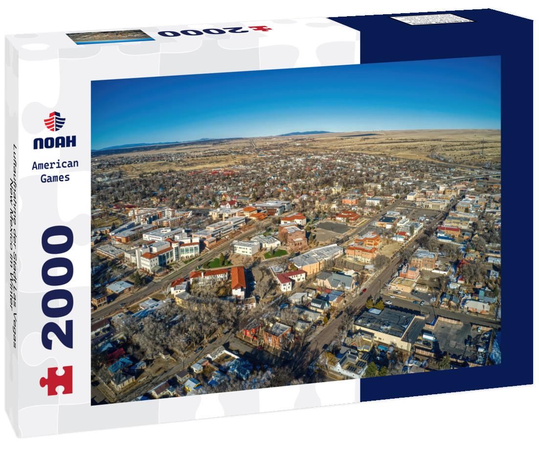 Noah Jigsaw Puzzle Luftaufnahme der Stadt Las Vegas, New Mexico im Winter 2000 pieces