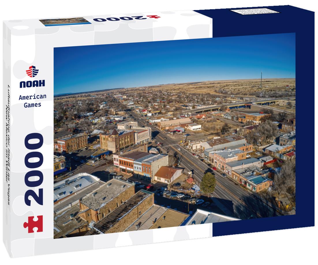 Noah Jigsaw Puzzle Luftaufnahme der Stadt Las Vegas, New Mexico im Winter 2000 pieces