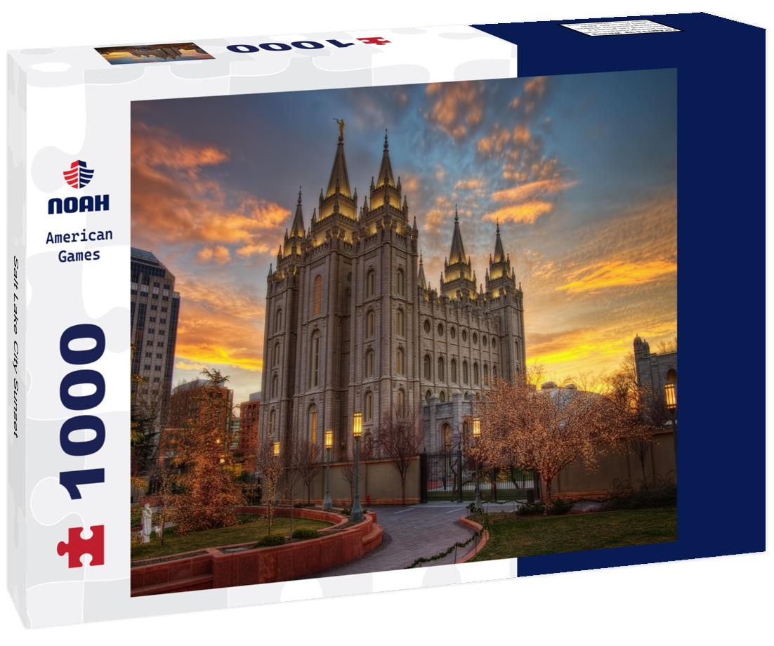 Noah Jigsaw Puzzle Salt Lake City Sunset 1000 pieces
