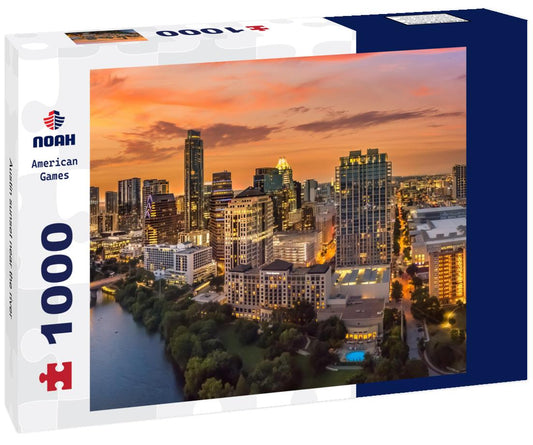 Noah Jigsaw Puzzle Austin sunset near the river 1000 pieces