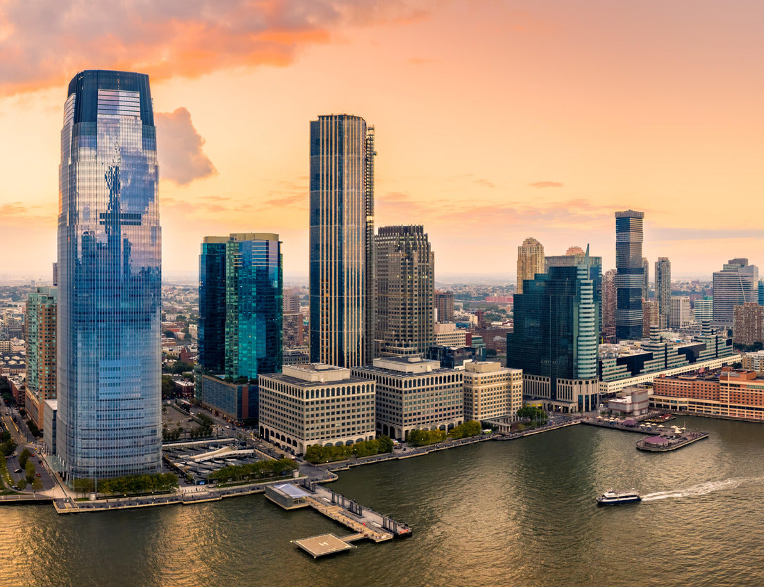 Noah Jigsaw Puzzle Jersey City skyline at sunset 1000 pieces