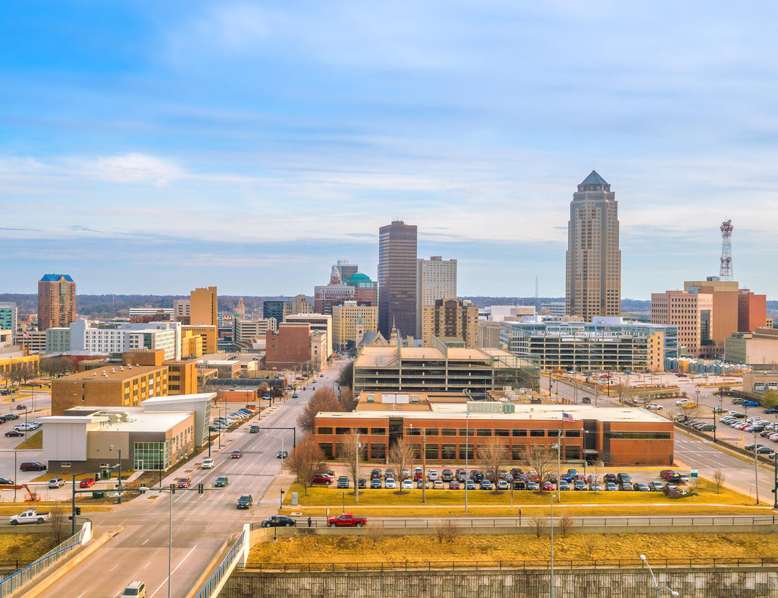 Noah Jigsaw Puzzle Des Moines Iowa skyline in USA 1000 pieces