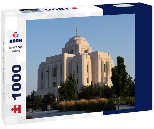 Noah Jigsaw Puzzle Meridian Idaho Temple at sunrise 1000 pieces