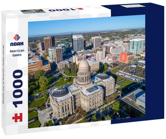 Noah Jigsaw Puzzle Boise Idaho skyline in the spring 1000 pieces