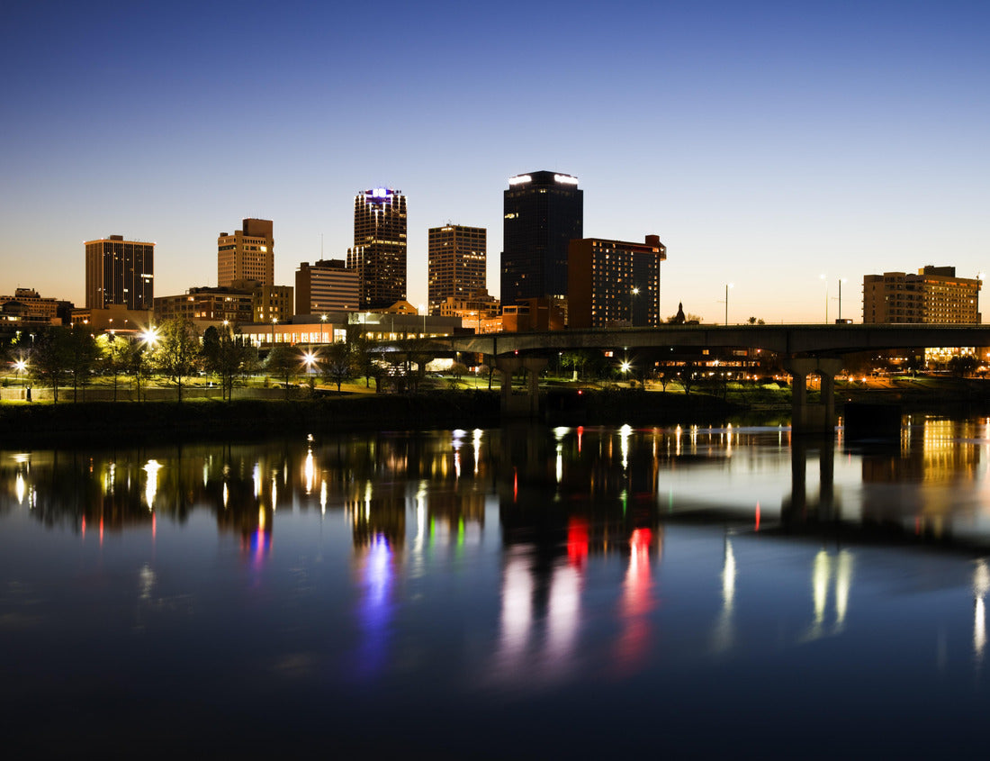 Noah Jigsaw Puzzle Blue hour in Little Rock, Arkansas 1000 pieces