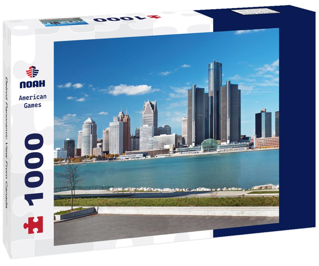 Noah Jigsaw Puzzle Detroit Panoramic View From Canada 1000 pieces