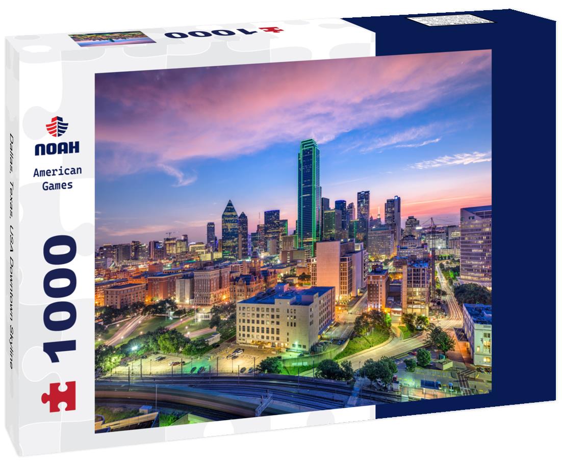 Noah Jigsaw Puzzle Dallas, Texas, USA Downtown Skyline 1000 pieces