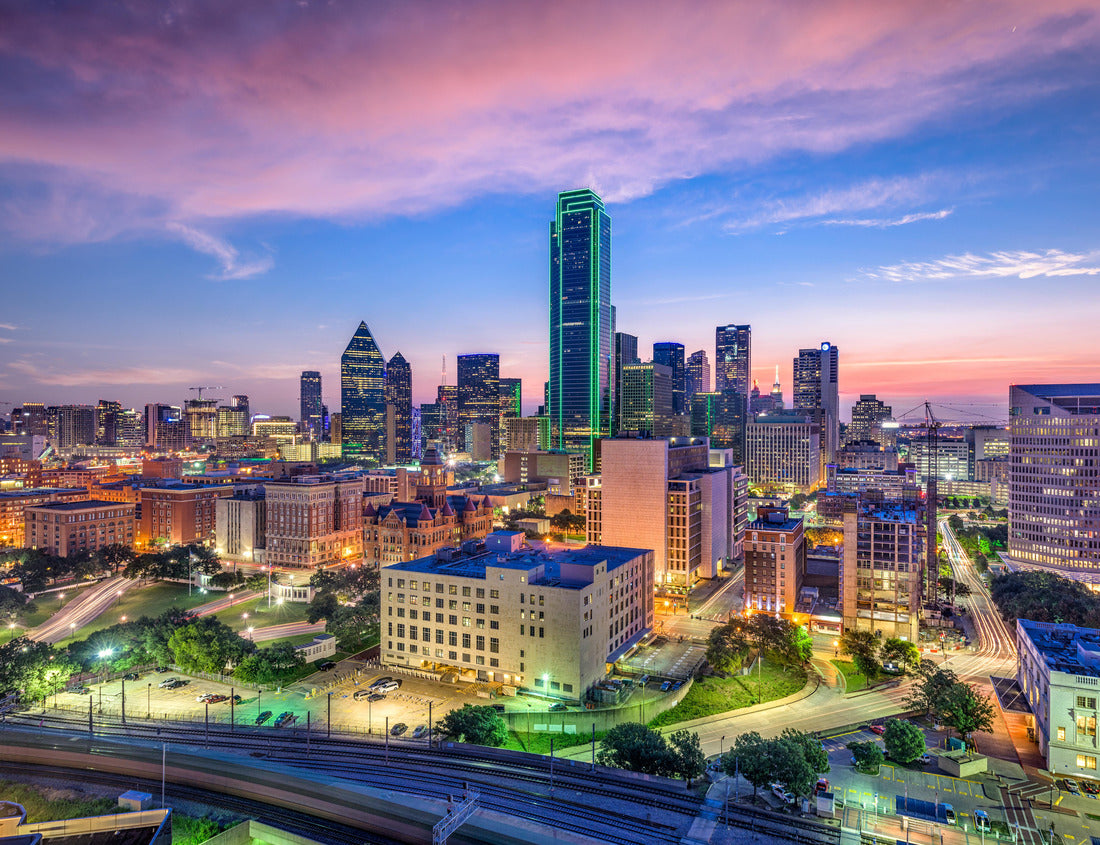 Noah Jigsaw Puzzle Dallas, Texas, USA Downtown Skyline 1000 pieces
