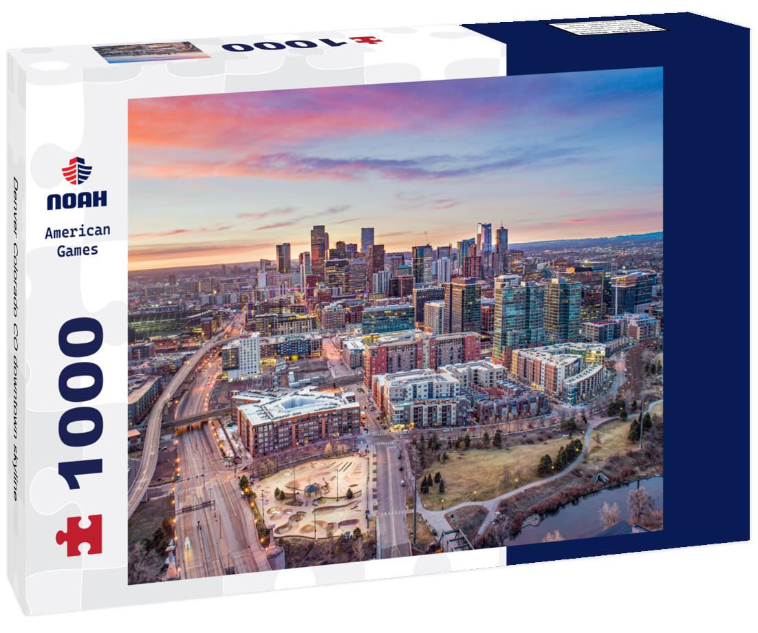 Noah Jigsaw Puzzle Denver Colorado CO downtown skyline 1000 pieces