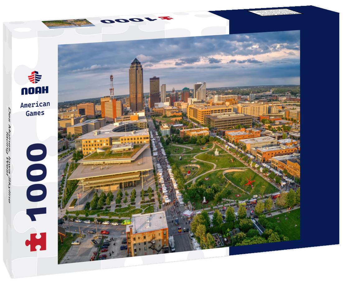Des Moines, Iowa Skyline facing West 1000pc Puzzle