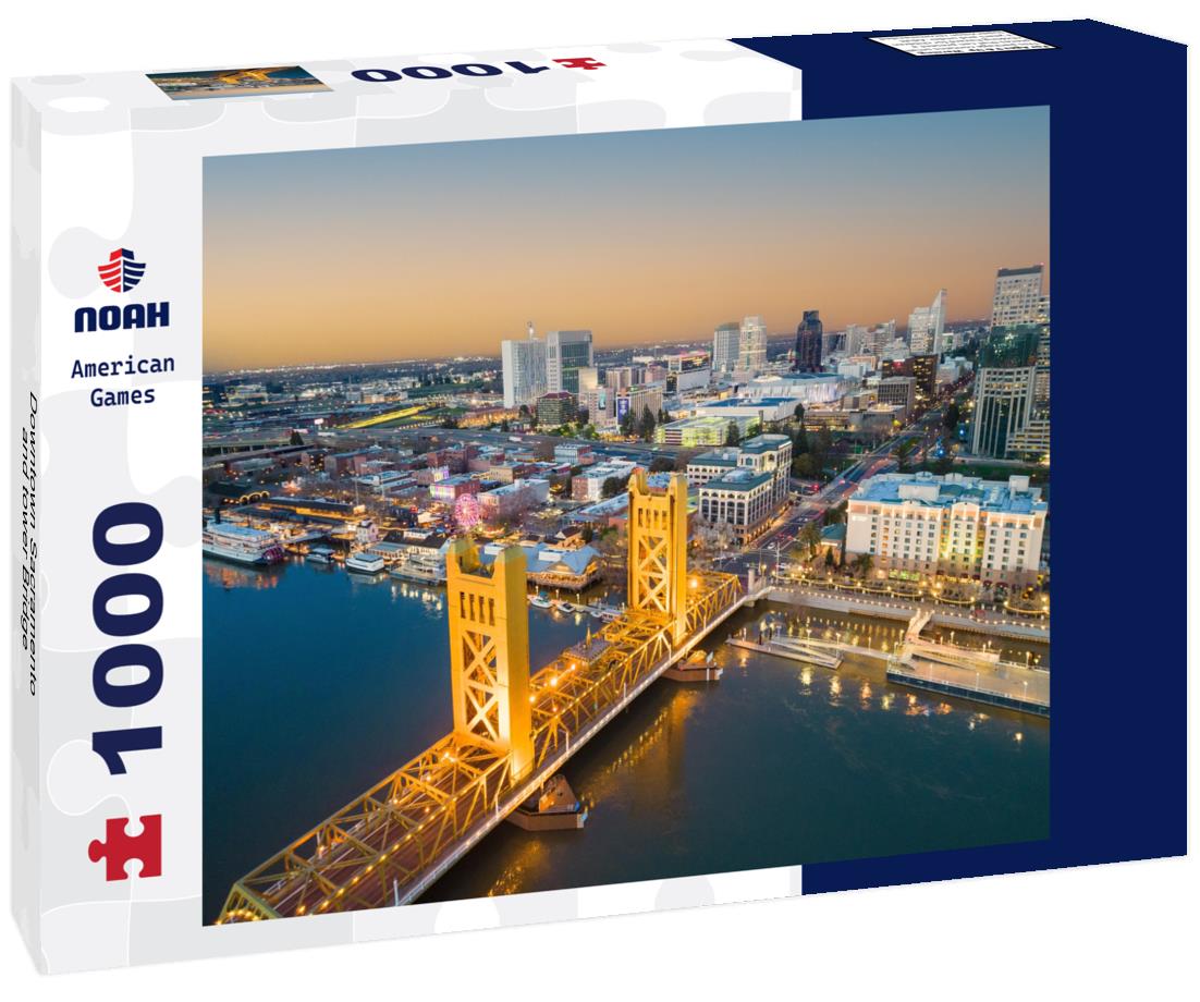Noah Jigsaw Puzzle Downtown Sacramento and tower Bridge 1000 pieces