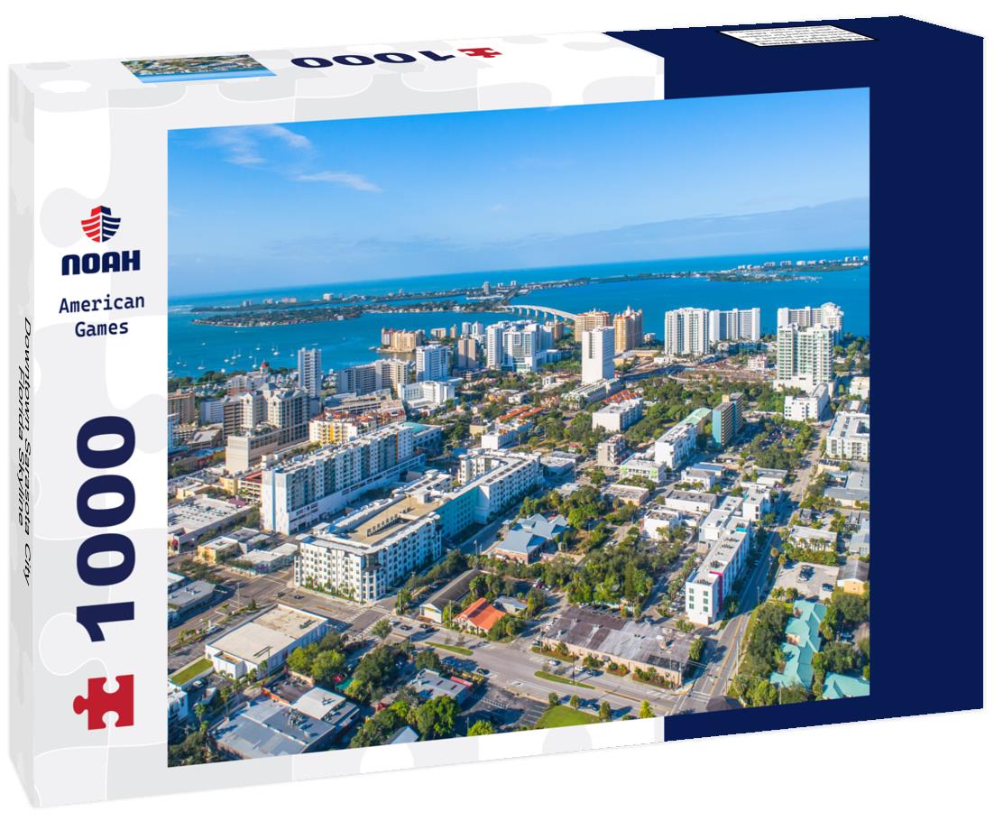 Noah Jigsaw Puzzle Downtown Sarasota City Florida Skyline 1000 pieces