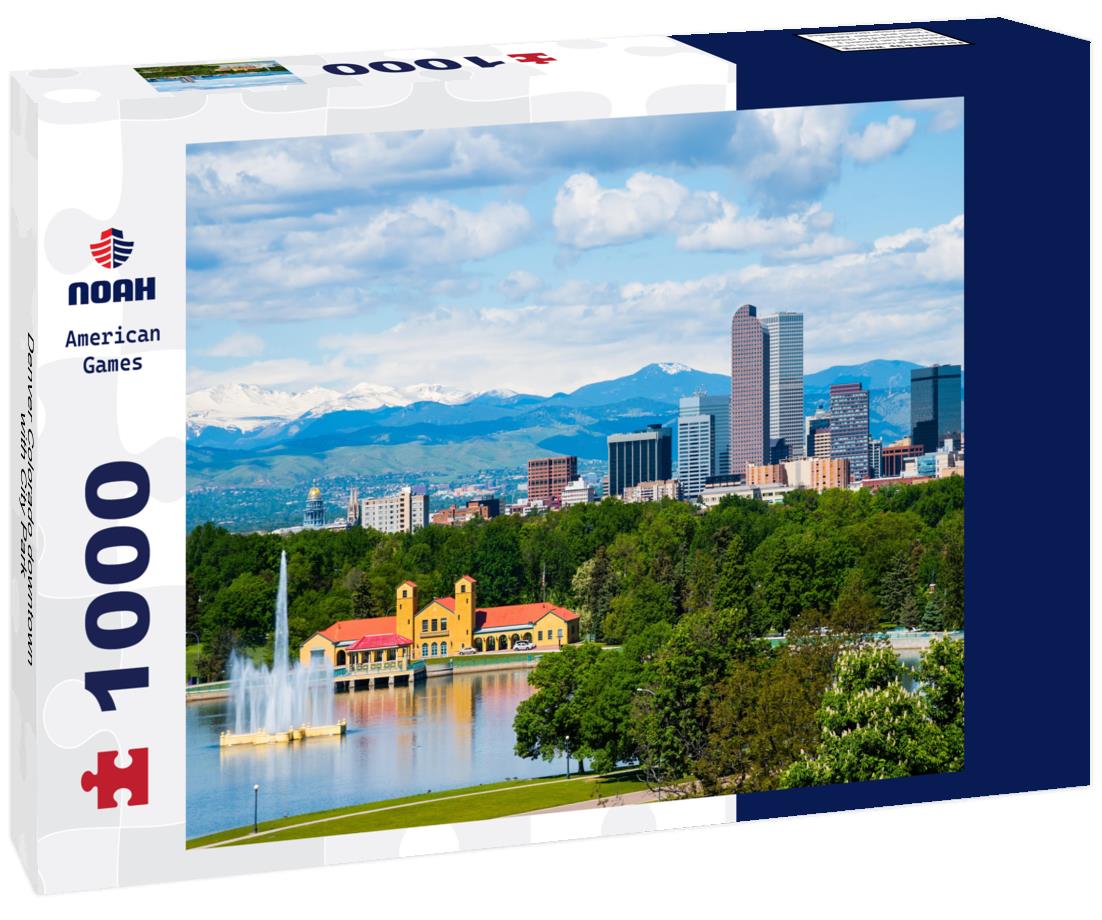 Noah Jigsaw Puzzle Denver Colorado downtown with City Park 1000 pieces