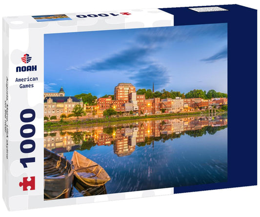 Noah Jigsaw Puzzle Augusta, Maine, USA skyline on the river 1000 pieces