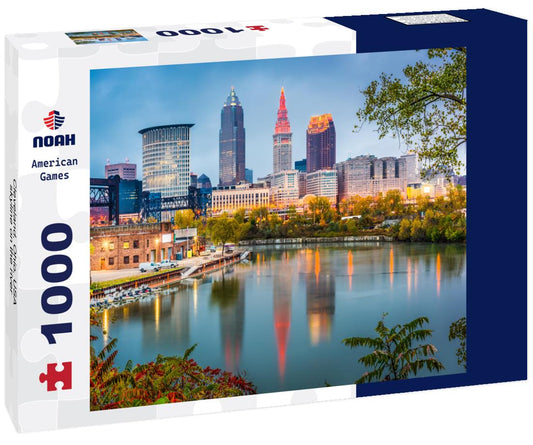 Noah Jigsaw Puzzle Cleveland, Ohio, USA skyline on the river 1000 pieces
