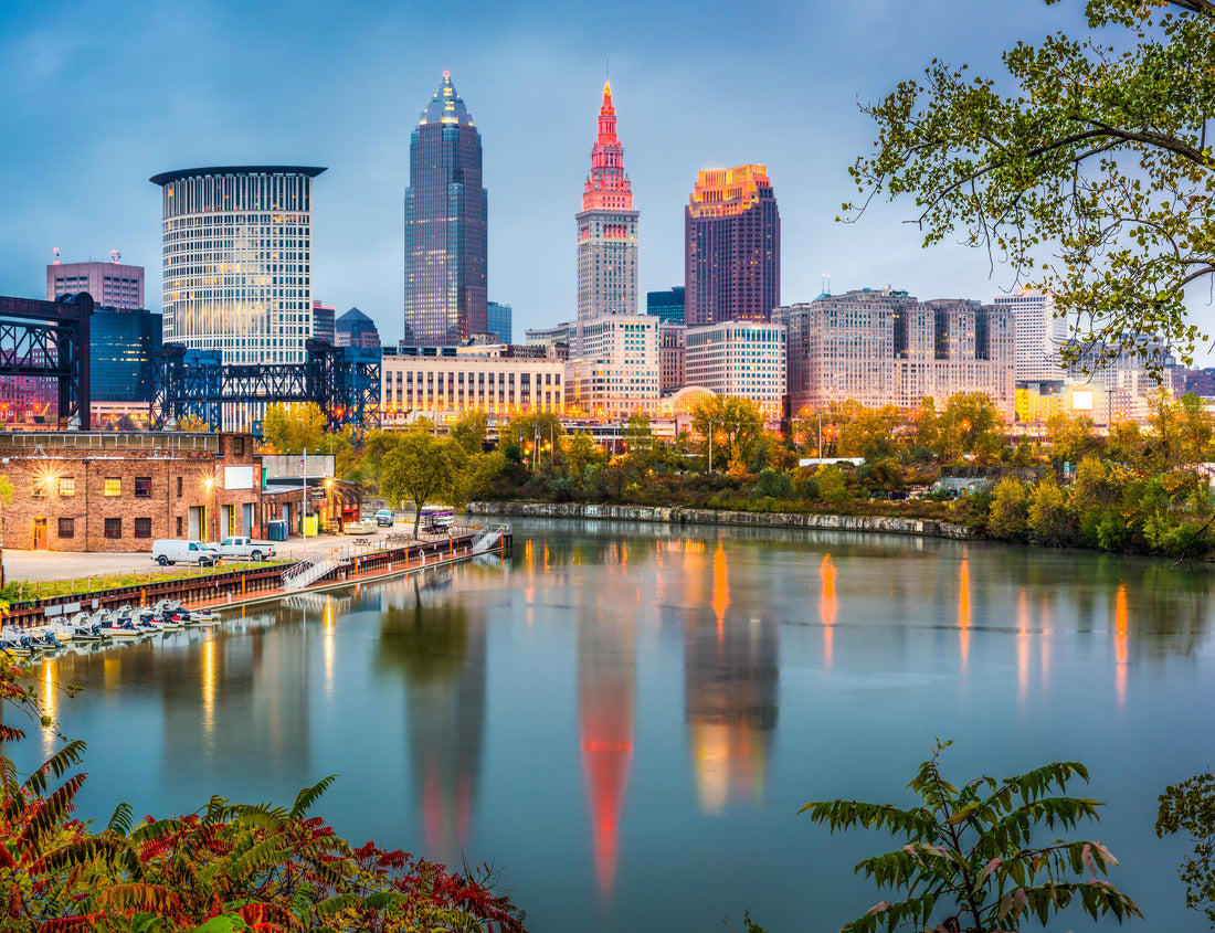 Noah Jigsaw Puzzle Cleveland, Ohio, USA skyline on the river 1000 pieces