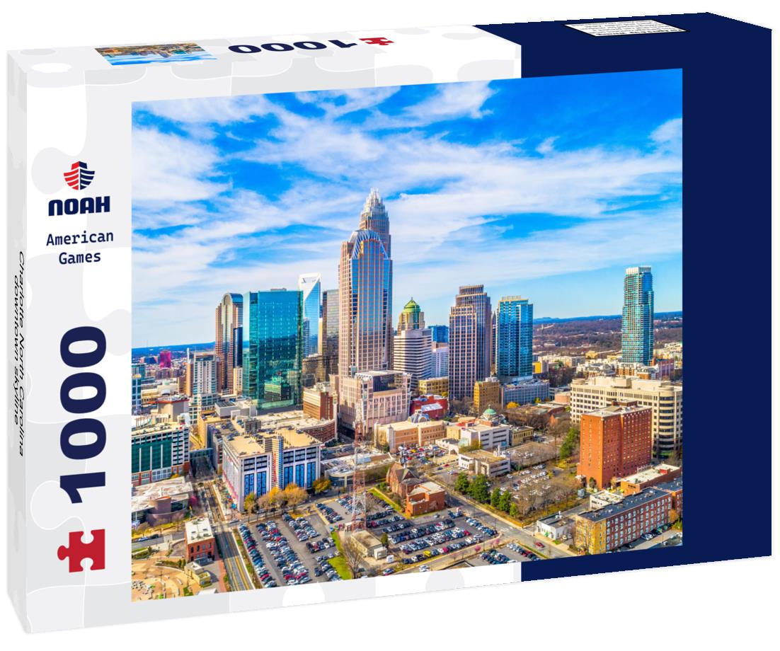 Noah Jigsaw Puzzle Charlotte North Carolina downtown skyline 1000 pieces