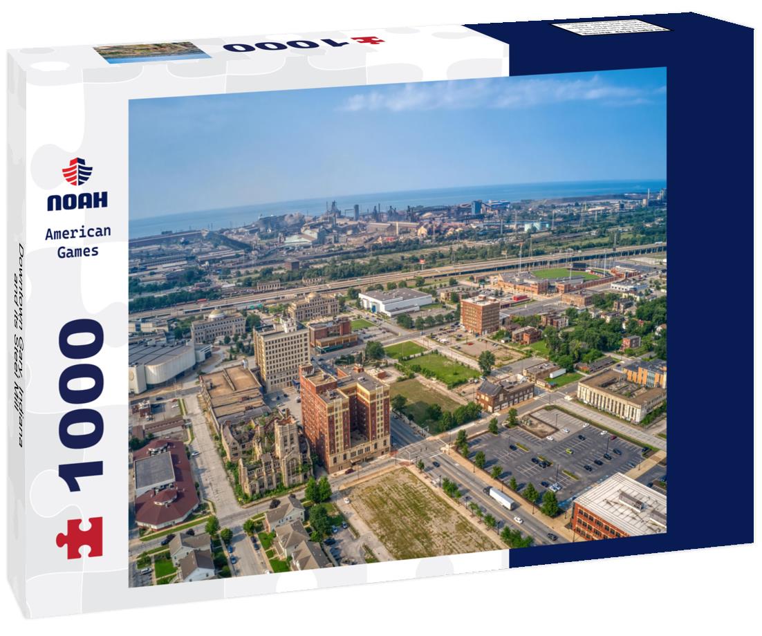 Noah Jigsaw Puzzle Downtown Gary, Indiana and its Steel Mill 1000 pieces