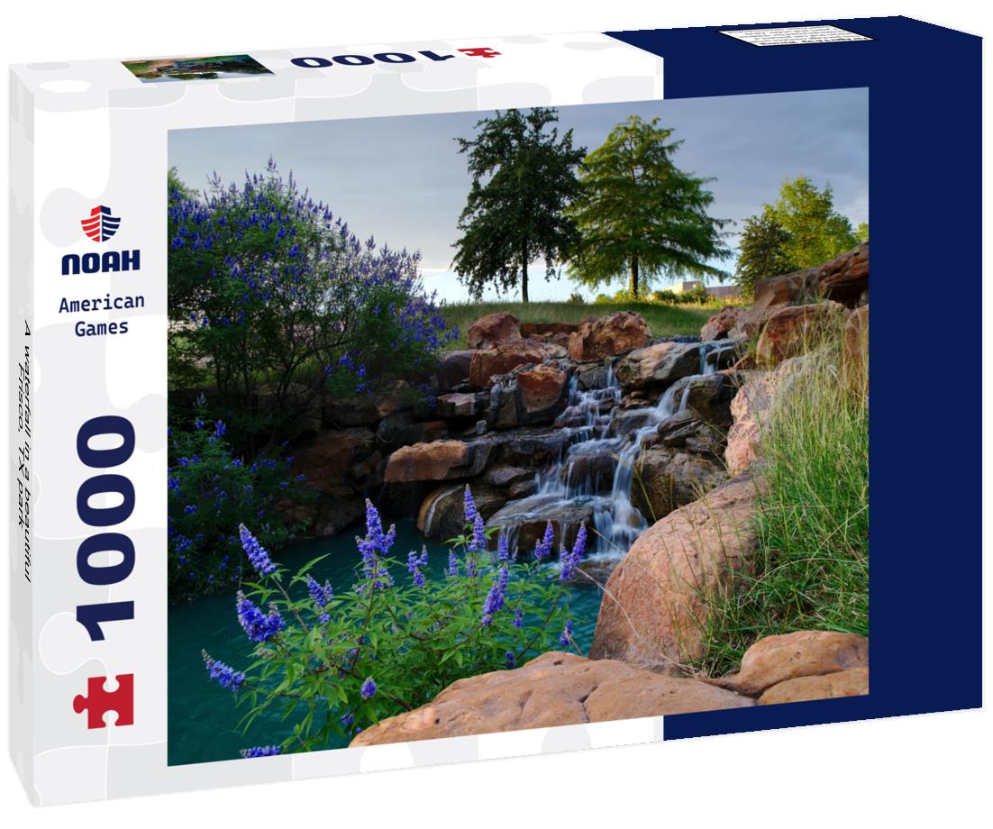 Noah Jigsaw Puzzle A waterfall in a beautiful Frisco, TX park 1000 pieces