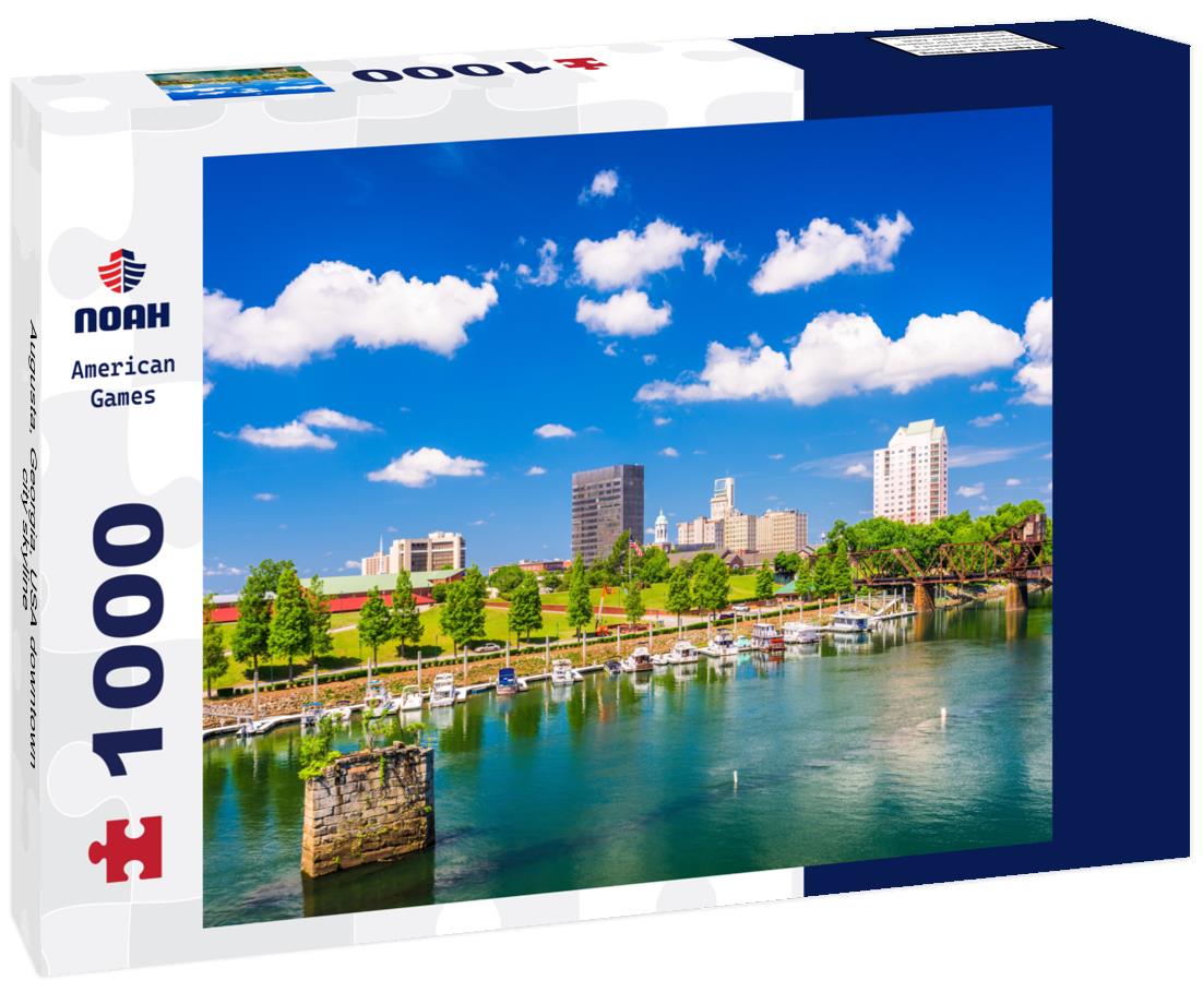 Noah Jigsaw Puzzle Augusta, Georgia, USA downtown city skyline 1000 pieces