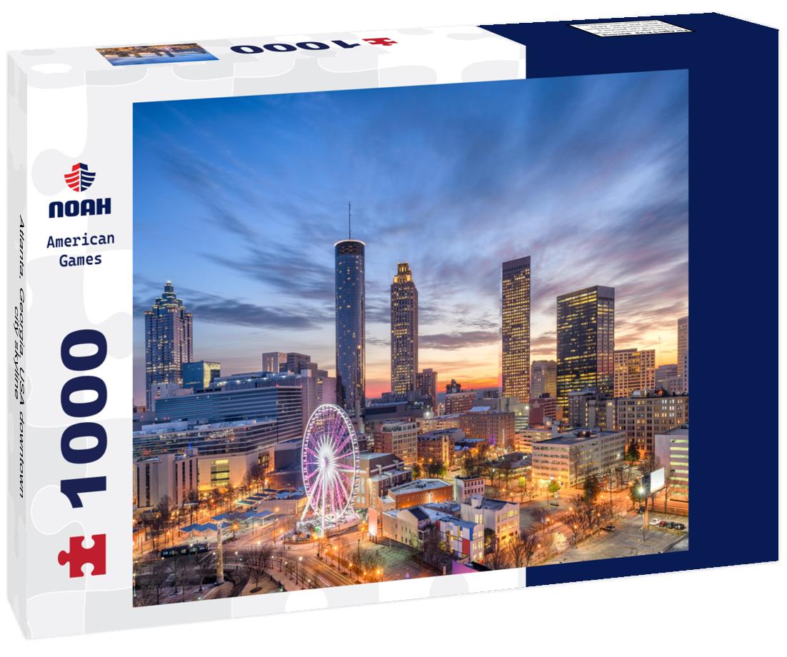 Noah Jigsaw Puzzle Atlanta, Georgia, USA downtown city skyline 1000 pieces
