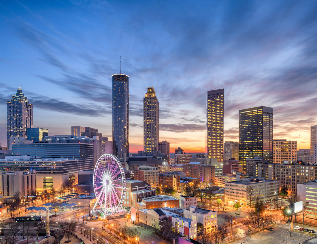 Noah Jigsaw Puzzle Atlanta, Georgia, USA downtown city skyline 1000 pieces