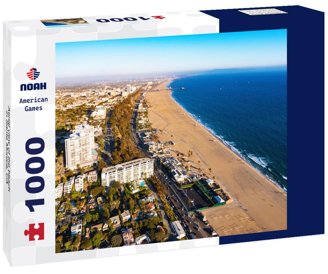 Noah Jigsaw Puzzle Aerial view of the beach in Santa Monica, CA 1000 pieces