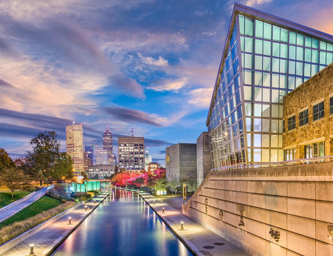 Noah Jigsaw Puzzle Indianapolis, Indiana, USA skyline and canal 1000 pieces