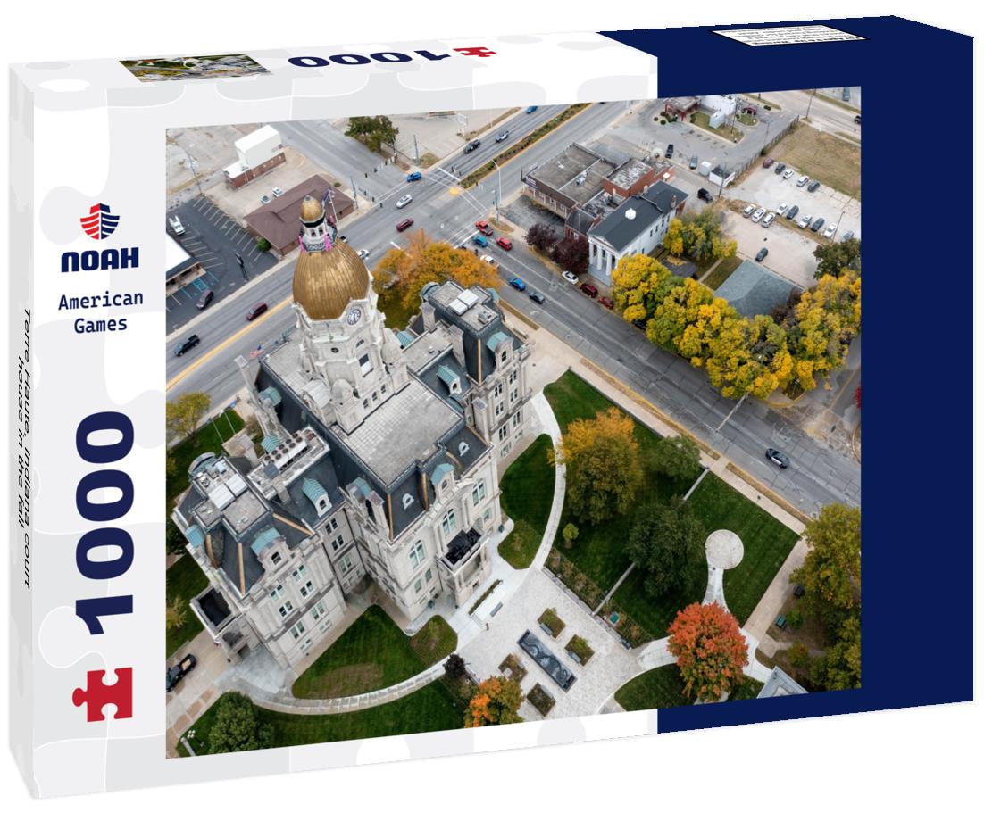 Noah Jigsaw Puzzle Terre Haute, Indiana court house in the fall 1000 pieces
