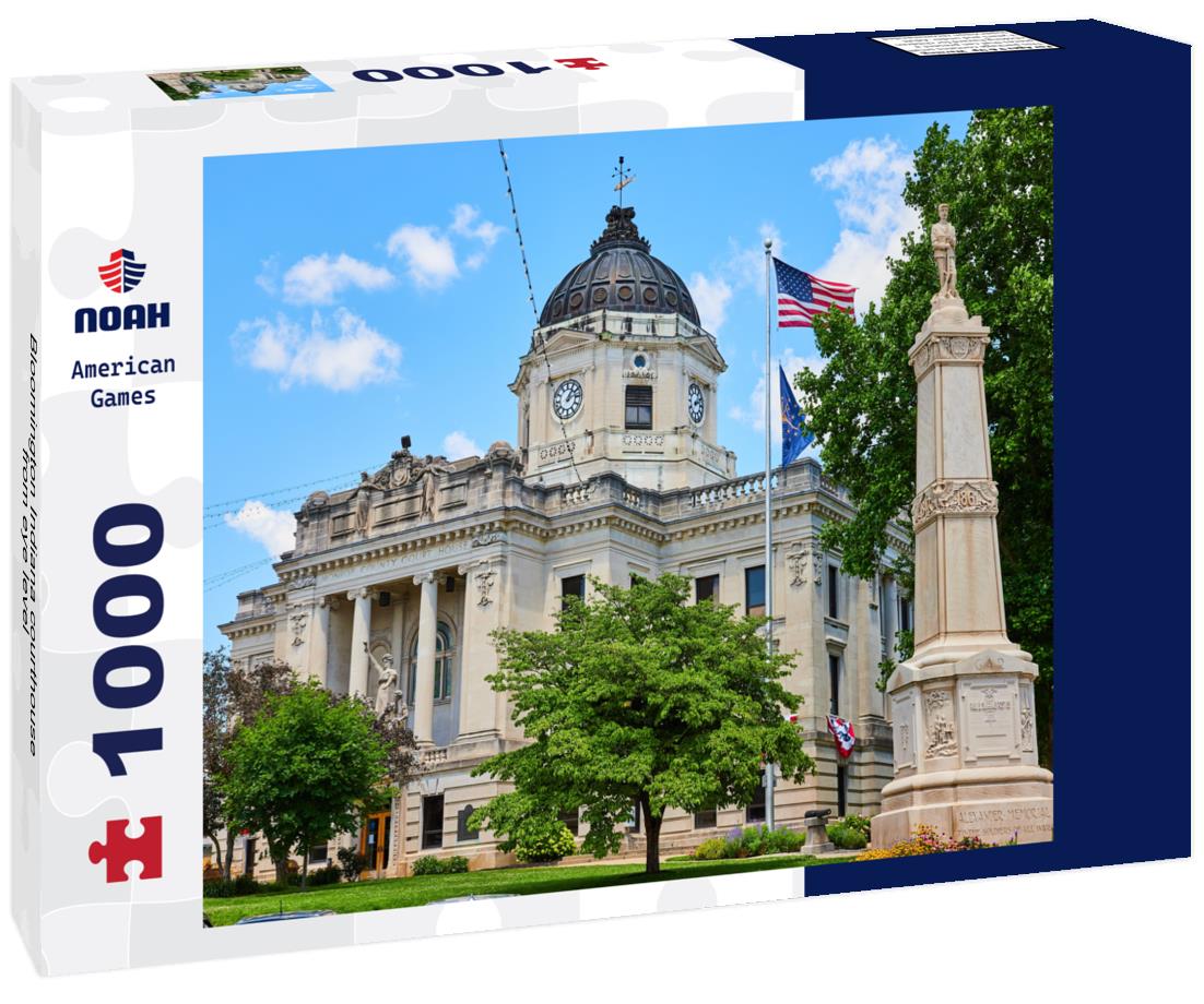 Noah Jigsaw Puzzle Bloomington Indiana courthouse from eye level 1000 pieces