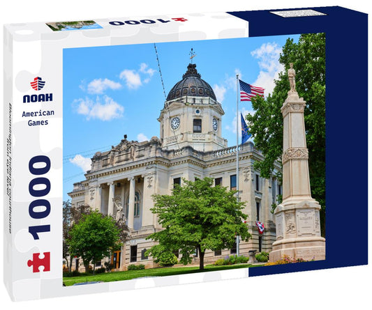 Noah Jigsaw Puzzle Bloomington Indiana courthouse from eye level 1000 pieces