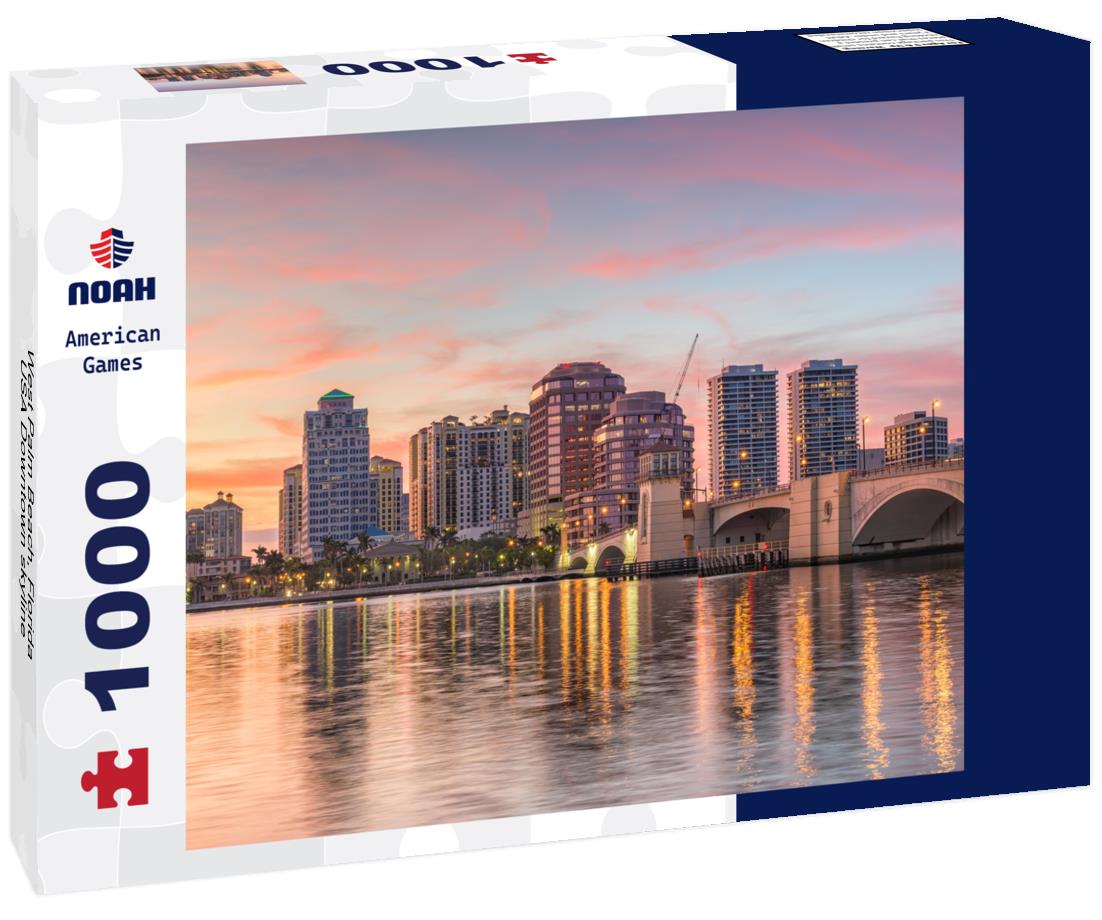 Noah Jigsaw Puzzle West Palm Beach, Florida, USA Downtown skyline 1000 pieces