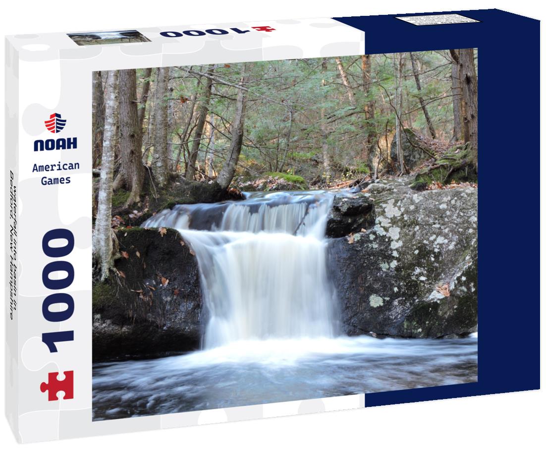 Noah Jigsaw Puzzle waterfall into basin in Bedford, New Hampshire 1000 pieces
