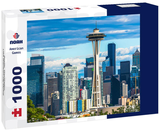 Noah Jigsaw Puzzle Seattle, Washington, USA downtown city skyline 1000 pieces