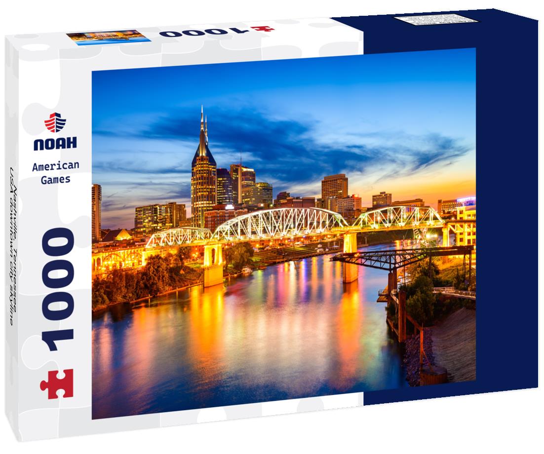 Noah Jigsaw Puzzle Nashville, Tennessee, USA downtown city skyline 1000 pieces