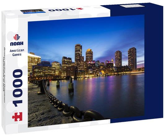 Noah Jigsaw Puzzle Boston skyline from Downtown Harborwalk at dusk 1000 pieces