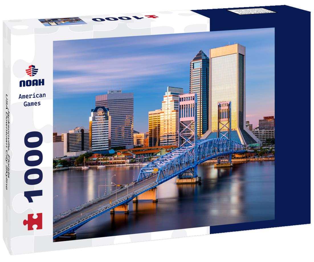 Noah Jigsaw Puzzle Jacksonville, Florida, USA Downtown City Skyline 1000 pieces