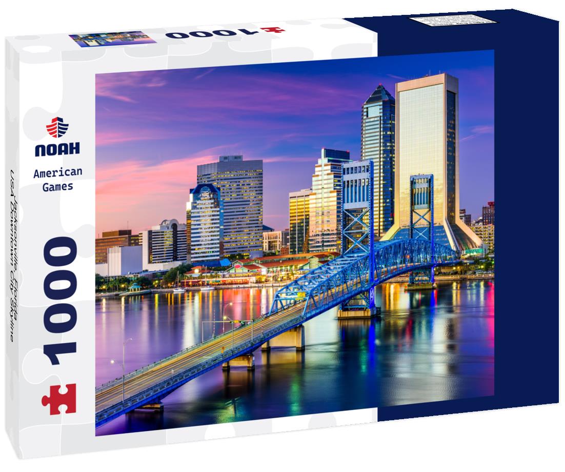 Noah Jigsaw Puzzle Jacksonville, Florida, USA Downtown City Skyline 1000 pieces