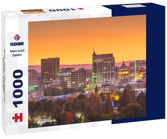 Noah Jigsaw Puzzle Boise, Idaho, USA downtown cityscape at twilight 1000 pieces