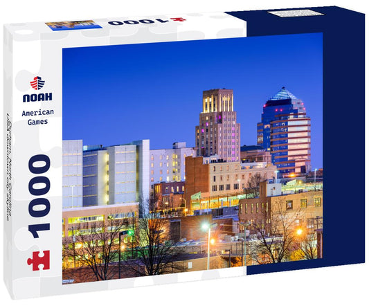 Noah Jigsaw Puzzle Durham, North Carolina, USA downtown city skyline 1000 pieces
