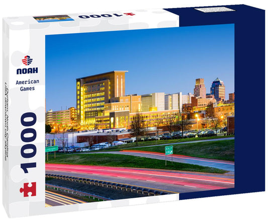 Noah Jigsaw Puzzle Durham, North Carolina, USA downtown city skyline 1000 pieces