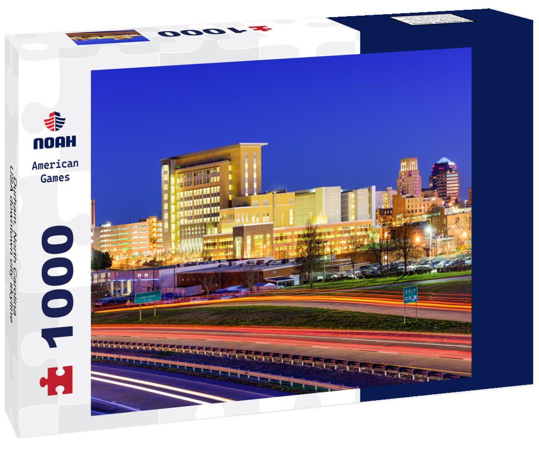 Noah Jigsaw Puzzle Durham, North Carolina, USA downtown city skyline 1000 pieces
