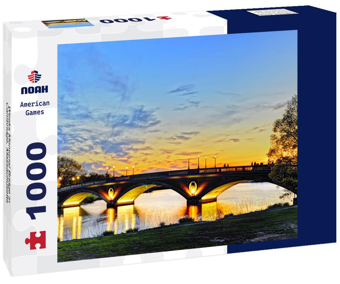 Noah Jigsaw Puzzle Weeks Memorial Bridge in Cambridge, Massachusetts 1000 pieces