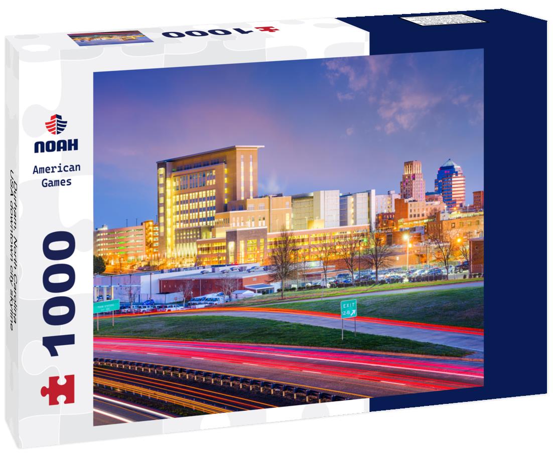 Noah Jigsaw Puzzle Durham, North Carolina, USA downtown city skyline 1000 pieces