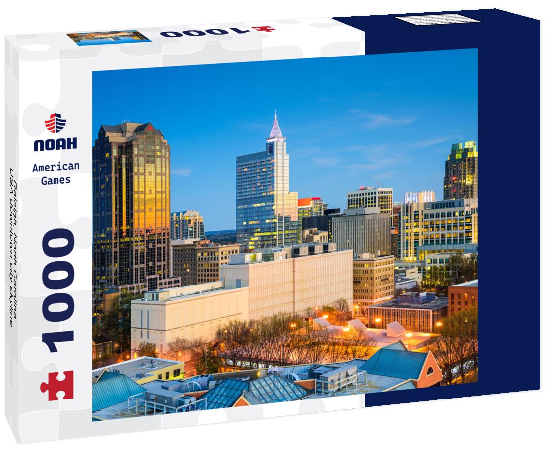 Noah Jigsaw Puzzle Raleigh, North Carolina, USA downtown city skyline 1000 pieces