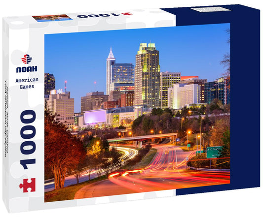 Noah Jigsaw Puzzle Raleigh, North Carolina, USA downtown city skyline 1000 pieces